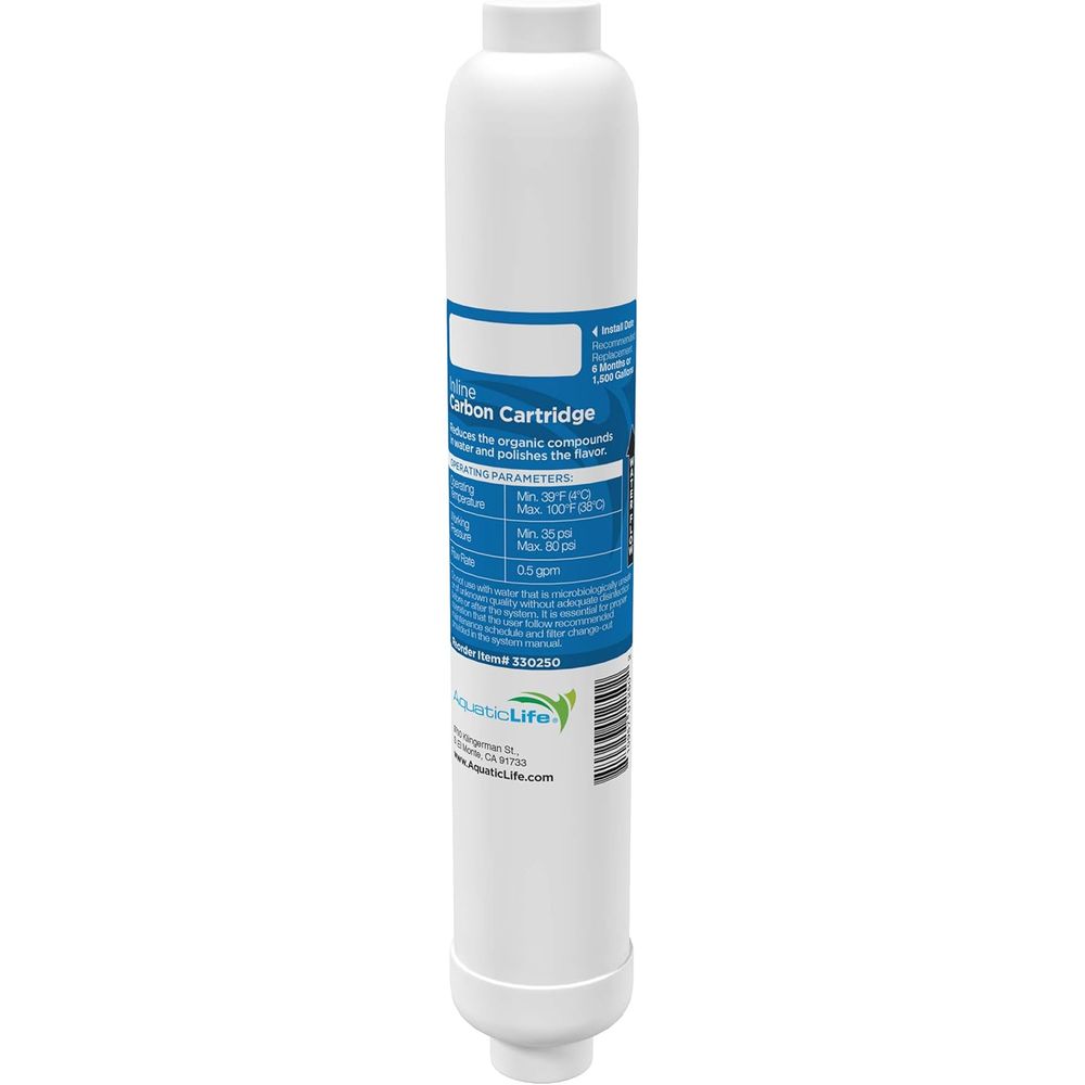خرطوشة فلتر كربوني داخلي لحوض  - مراجعة Carbon Filter Inline وسعره