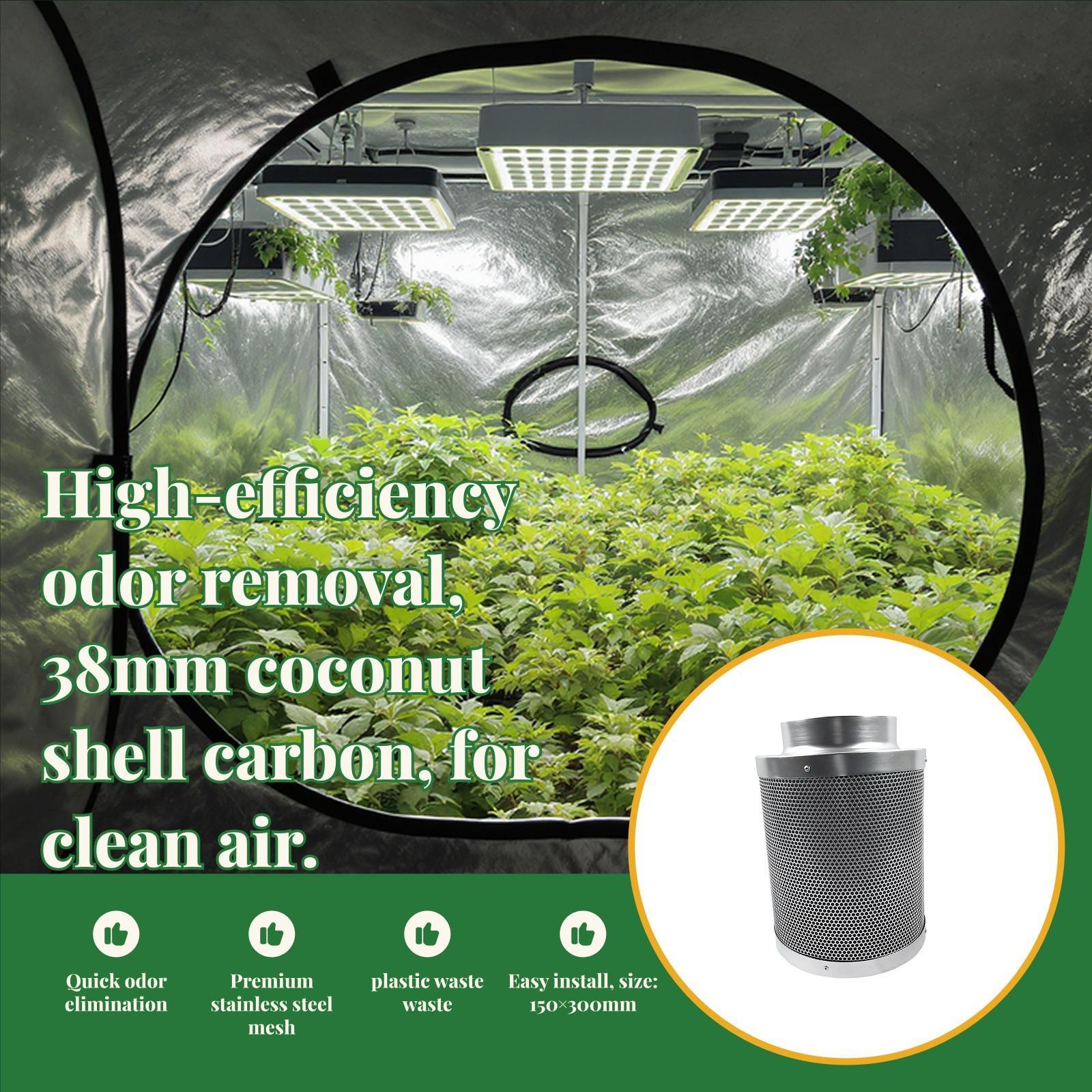 مجموعة تنقية الهواء مع مروحة د - مراجعة Carbon Filter Inline وسعره